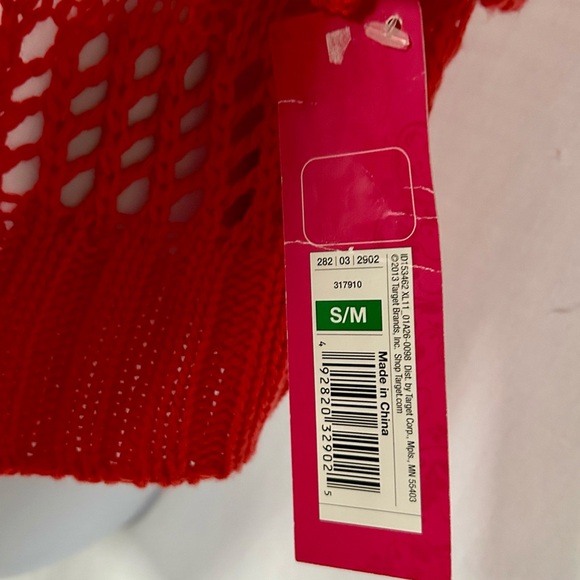 Xhiliration Orange Crochet Cardigan Size S/MP/M - Picture 6 of 6